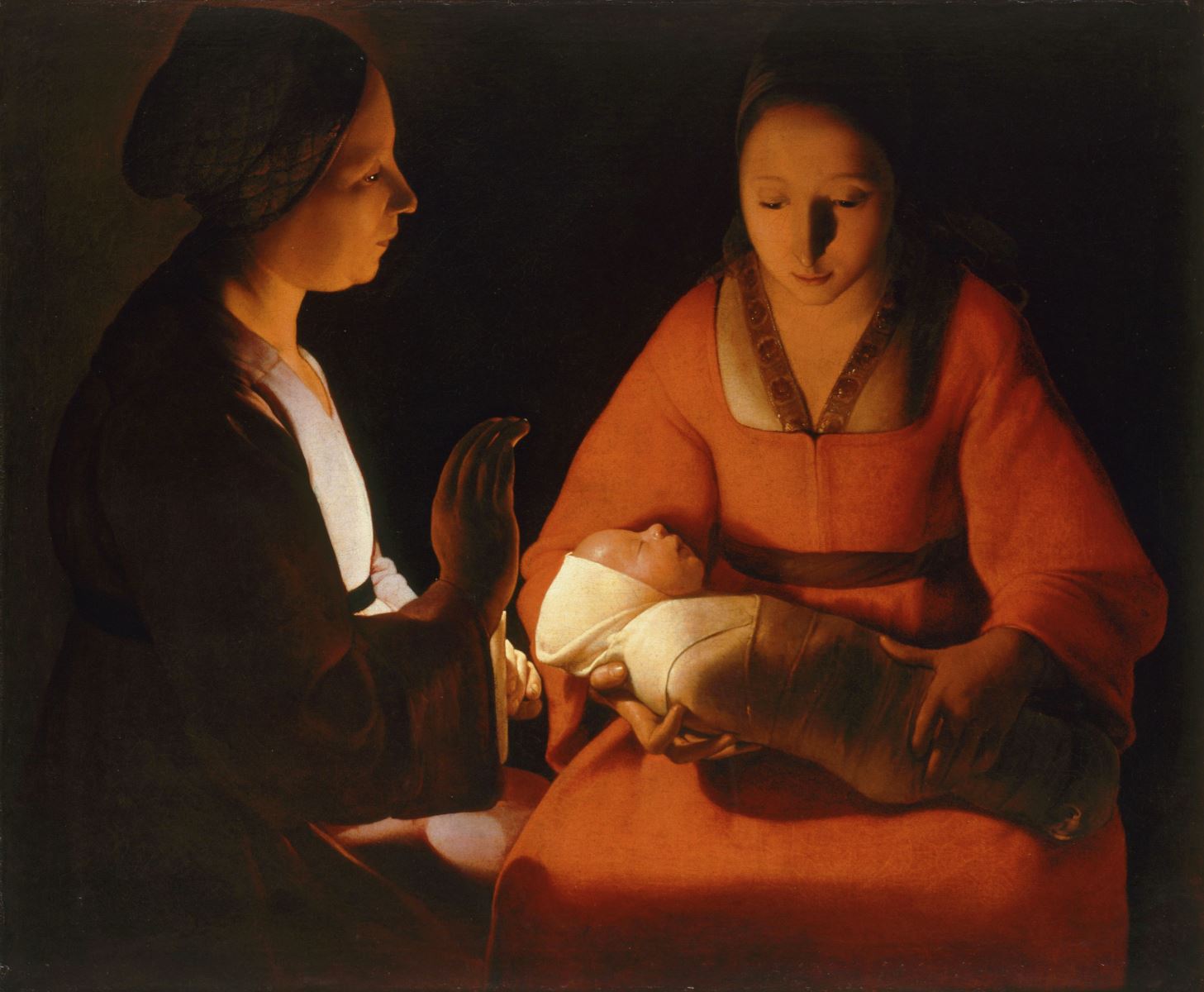 “Il neonato” di Georges de La Tour (1645 1648.Rennes, Museo delle belle arti