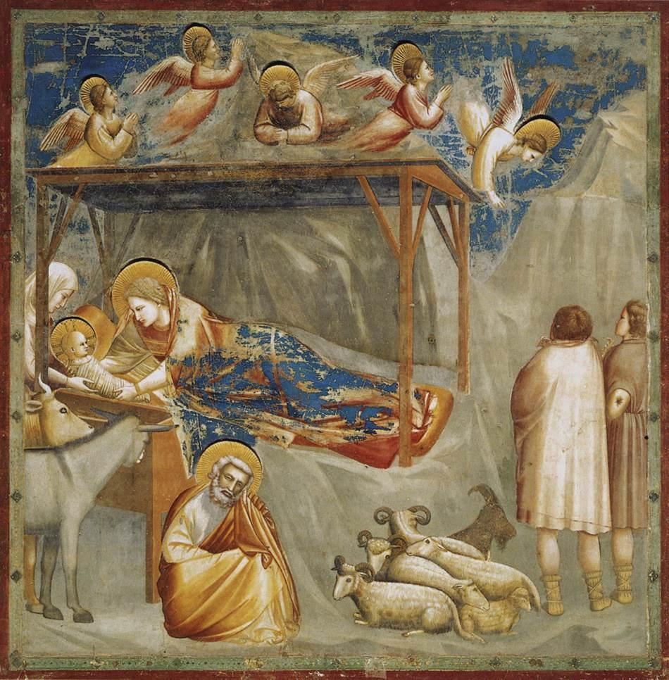 “Natività di Gesù” di Giotto, 1303 1305 circa). Padova, Cappella degli Scrovegni