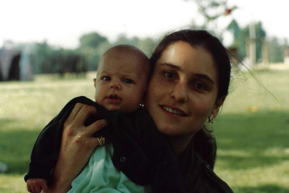 Antonia Salzano con il piccolo Carlo