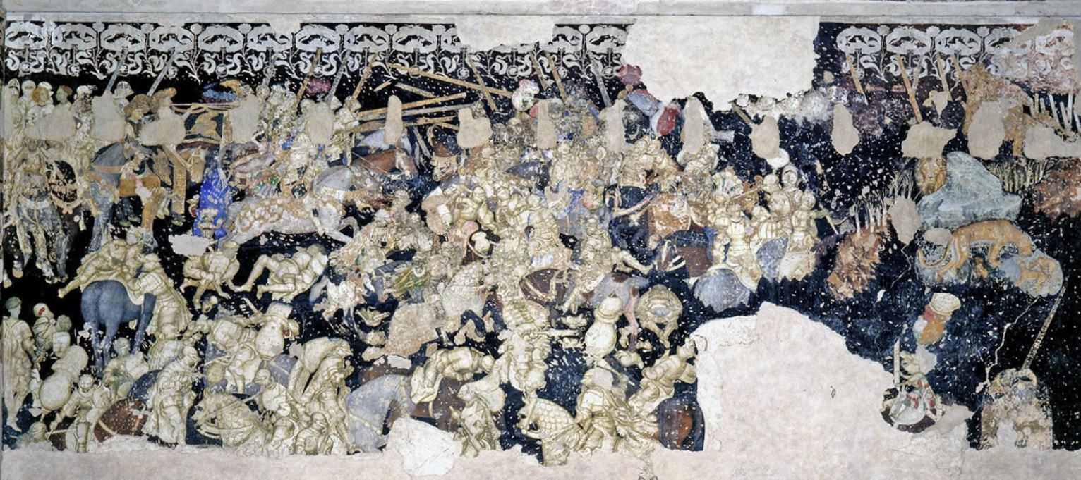 L'affresco del Torneo cavalleresco di Pisanello nel palazzo Ducale di Mantova