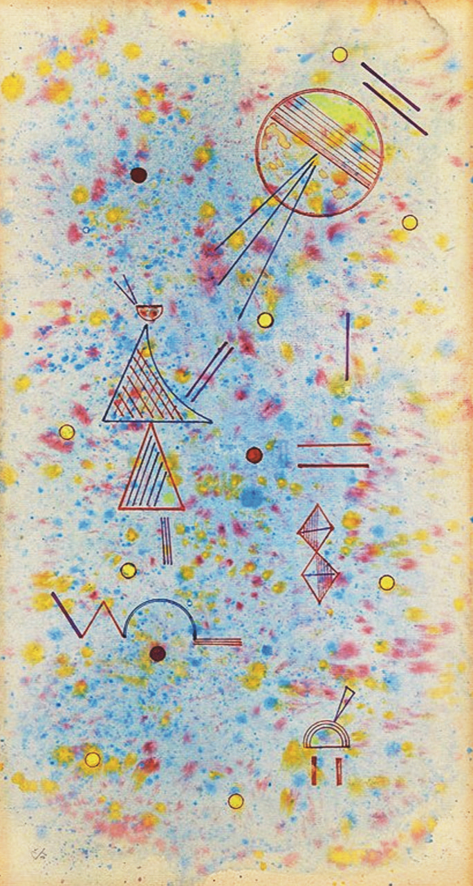 Vasilij Kandinskij, “Sottile e macchiato flessibile”, 1931