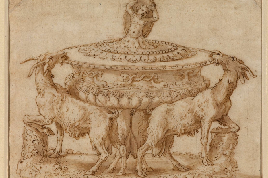 Giulio Romano, progetto per saliera, 1537-1546 circa