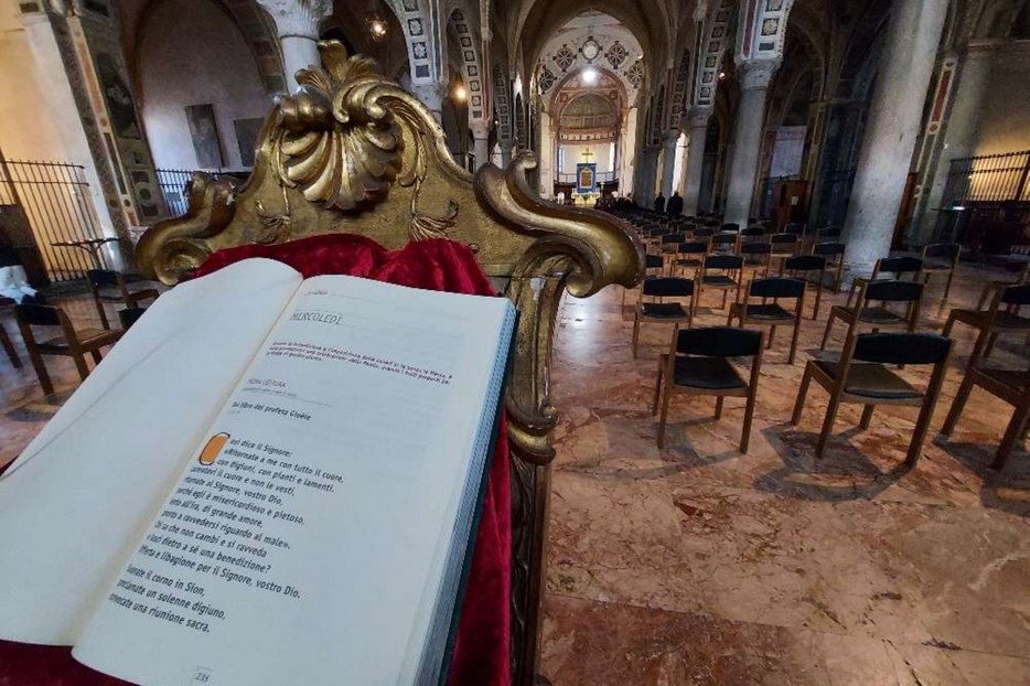 Una chiesa al tempo di Quaresima