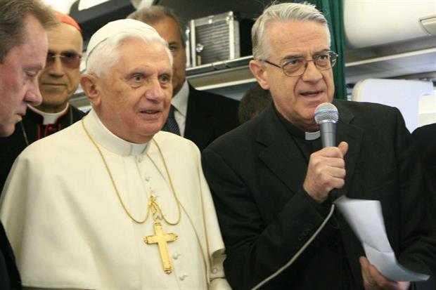 Padre Lombardi con Benedetto XVI