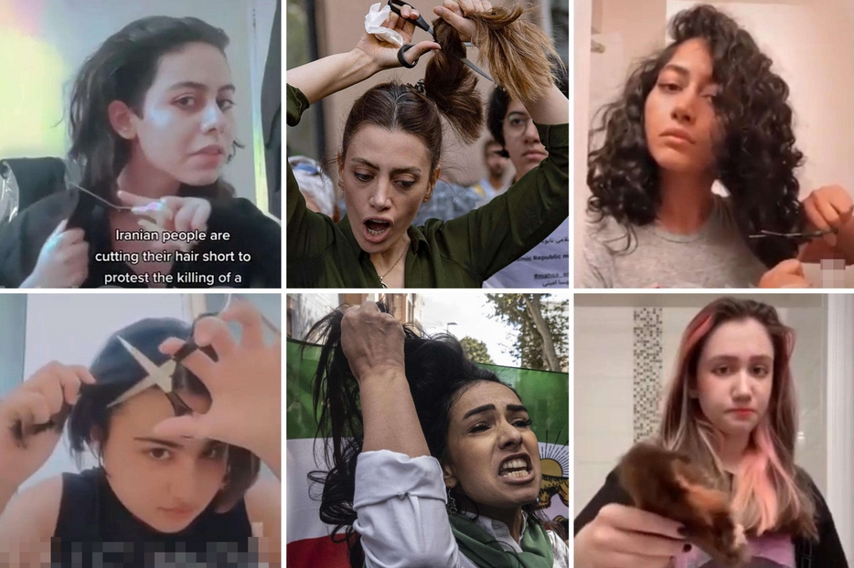 Sui social le ragazze iraniane si tagliano i capelli in segno di protesta