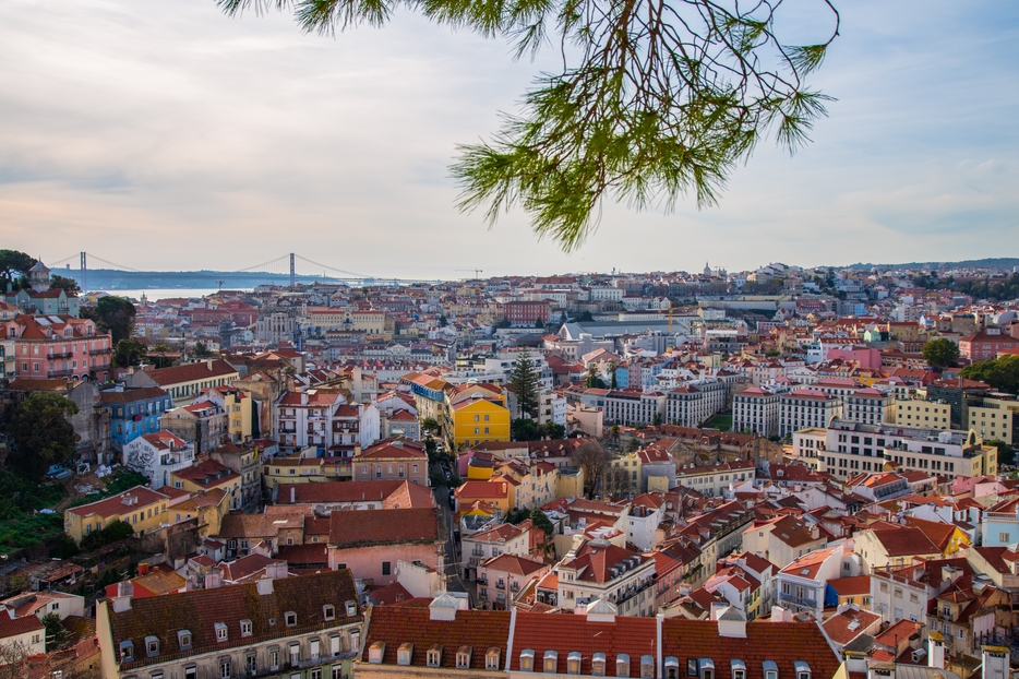 Una panoramica di Lisbona