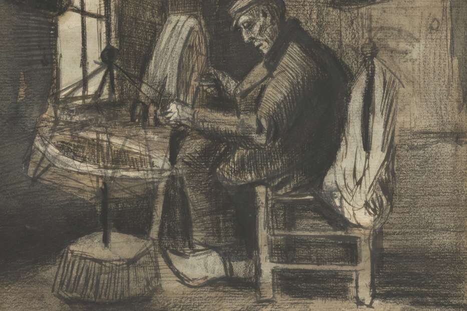 Vincent Van Gogh, “Uomo che avvolge il filato”, 1884 (particolare)