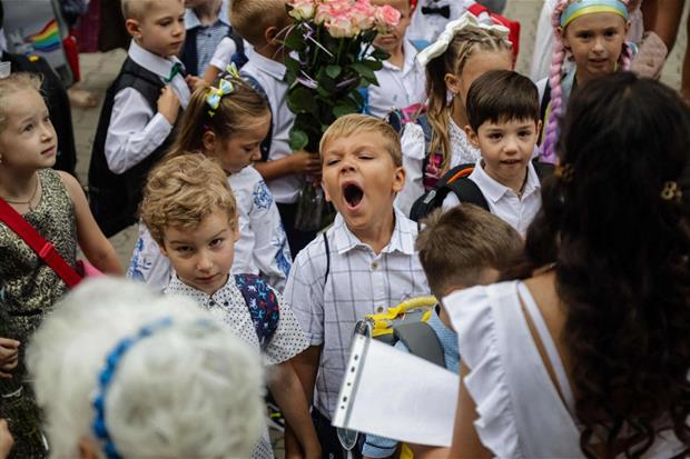 L'inizio delle lezioni a Kiev dopo mesi di didattica a distanza