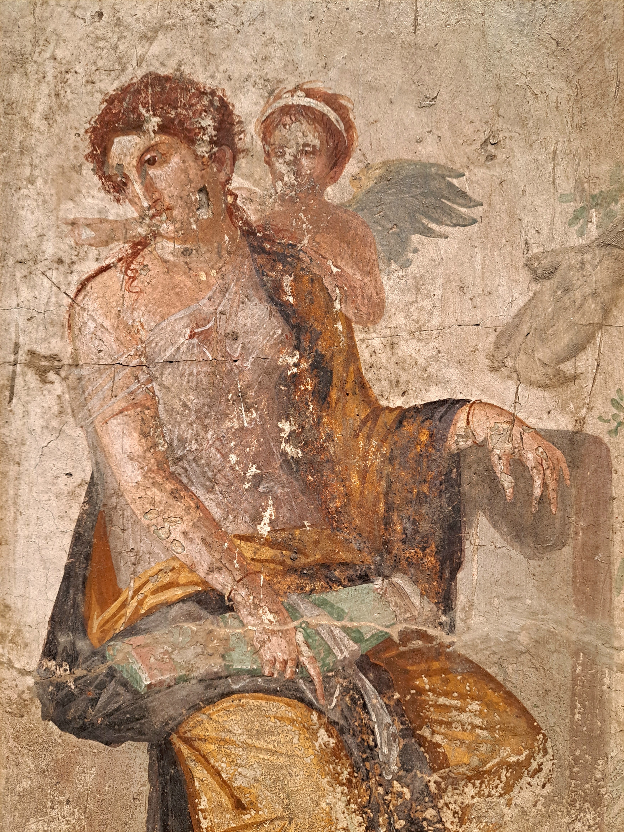 Pittura romana del I. sec. d.C., particolare da “Eros punito” (Casa dell’Amore punito)