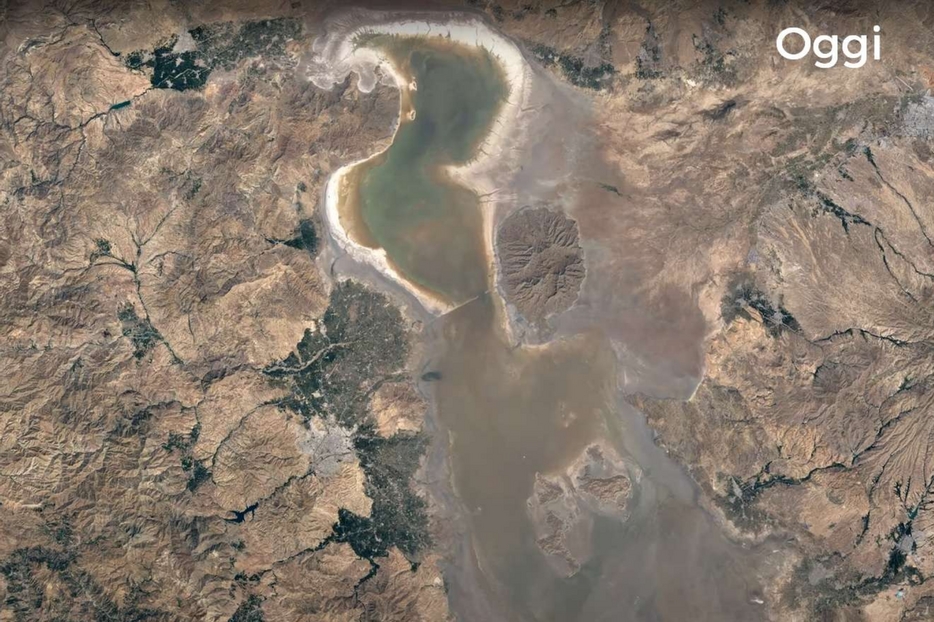 Il lago Urmia oggi