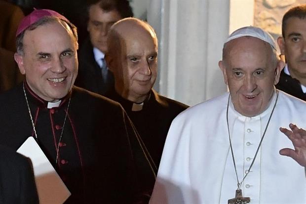 Papa Francesco con monsignor Pompili