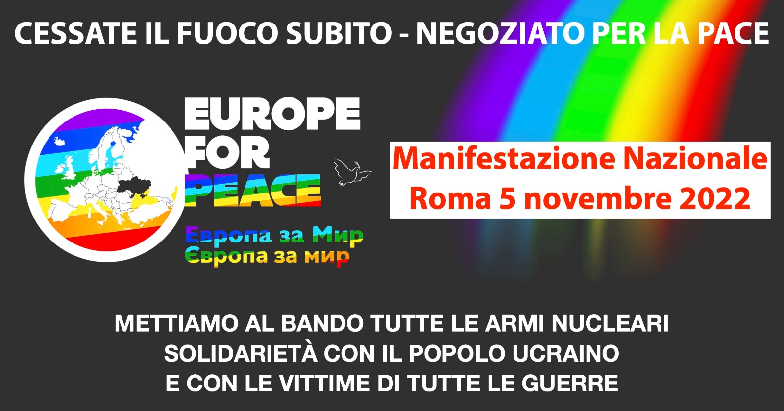 Appuntamento nazionale per il 5 novembre