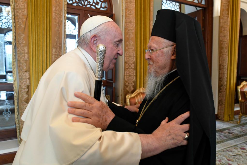 Papa Francesco con il Patriarca Bartolomeo