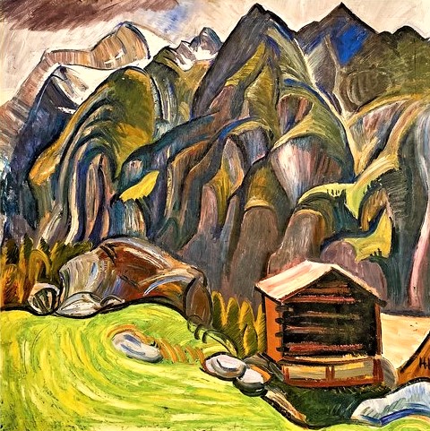 Herman Huber, “Paesaggio del Vallese” (1912)
