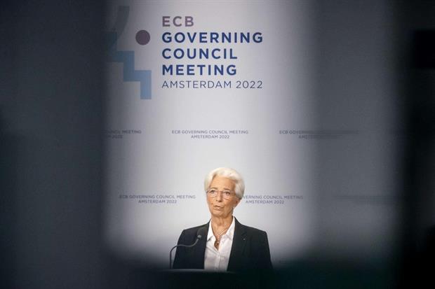 Christine Lagarde, presidente della Bce, nella conferenza stampa dello scorso 9 giugno
