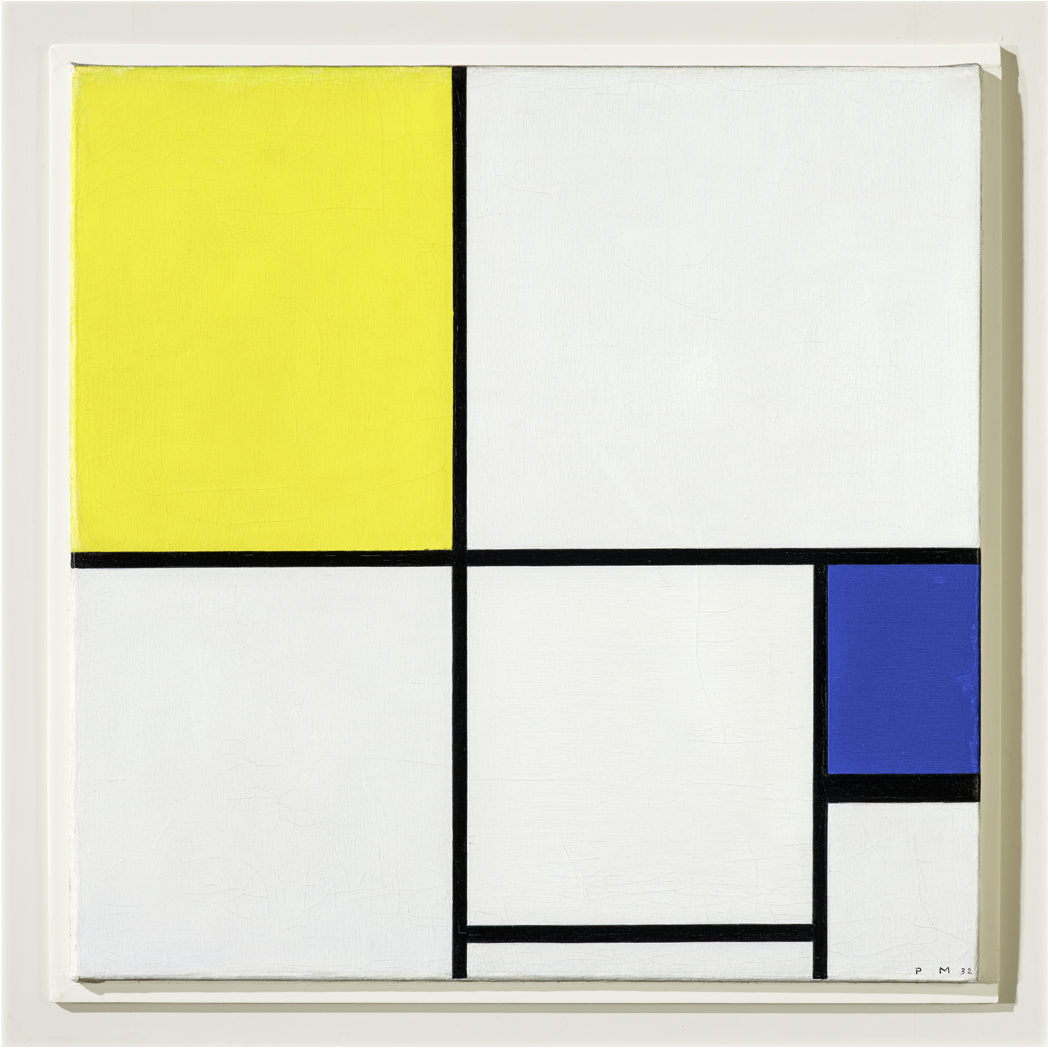 Piet Mondrian, “Composizione con giallo e blu”, 1932
