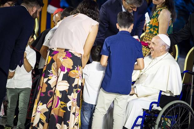 Papa Francesco apre l'Incontro mondiale delle famiglie 2022