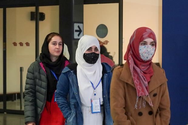 L'arrivo di un gruppo di profughi afghani con i corridoi umanitari, il 23 febbraio 2023
