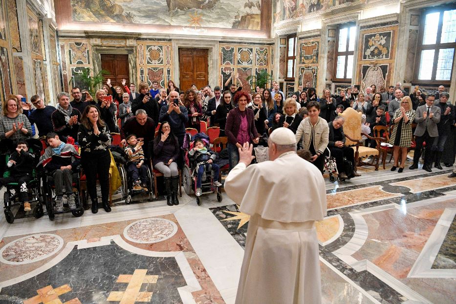 L'udienza di papa Francesco alla Fondazione Malattie Rare