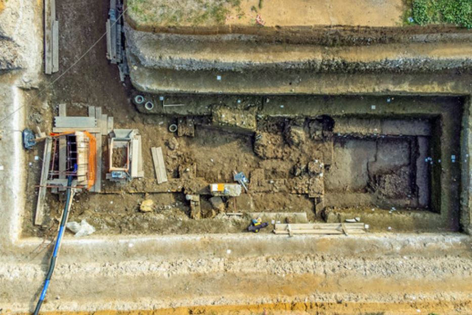 Un'immagine degli scavi nell'area delle Terme di Caracalla
