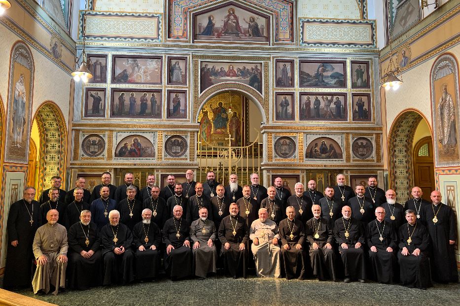 I vescovi che hanno partecipato al Sinodo della Chiesa greco-cattolica ucraina