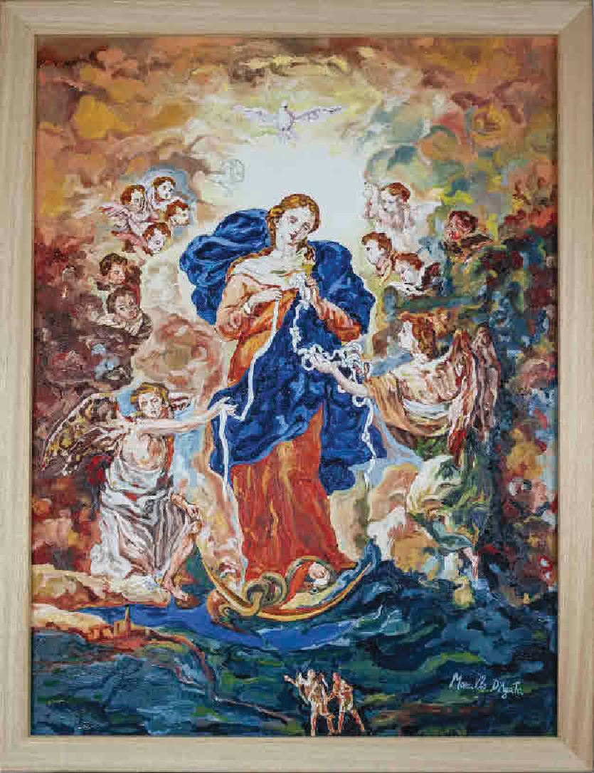 La Madonna che scioglie i nodi, dipinta da Marcello D'Agata e donata a papa Francesco