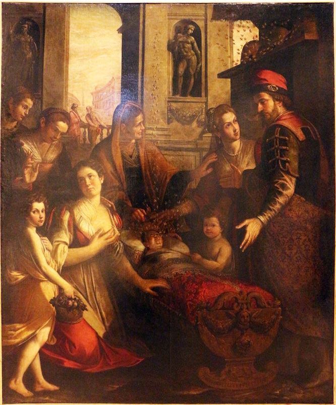 Paolo Camillo Landriani detto Il duchino, Sant'ambrogio e il miracolo delle api,1610-20 circa, Palazzo dei giureconsulti a Milano