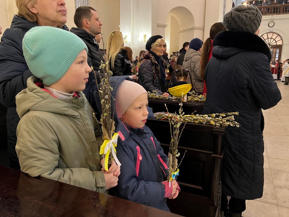 La Messa delle palme nella Cattedrale latina di Kiev