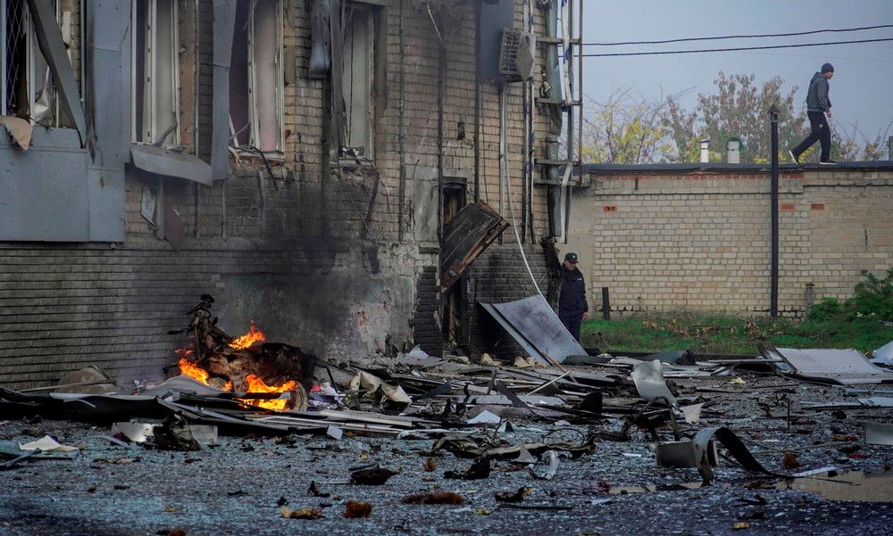 Un attacco nella città ucraina di Melitopol