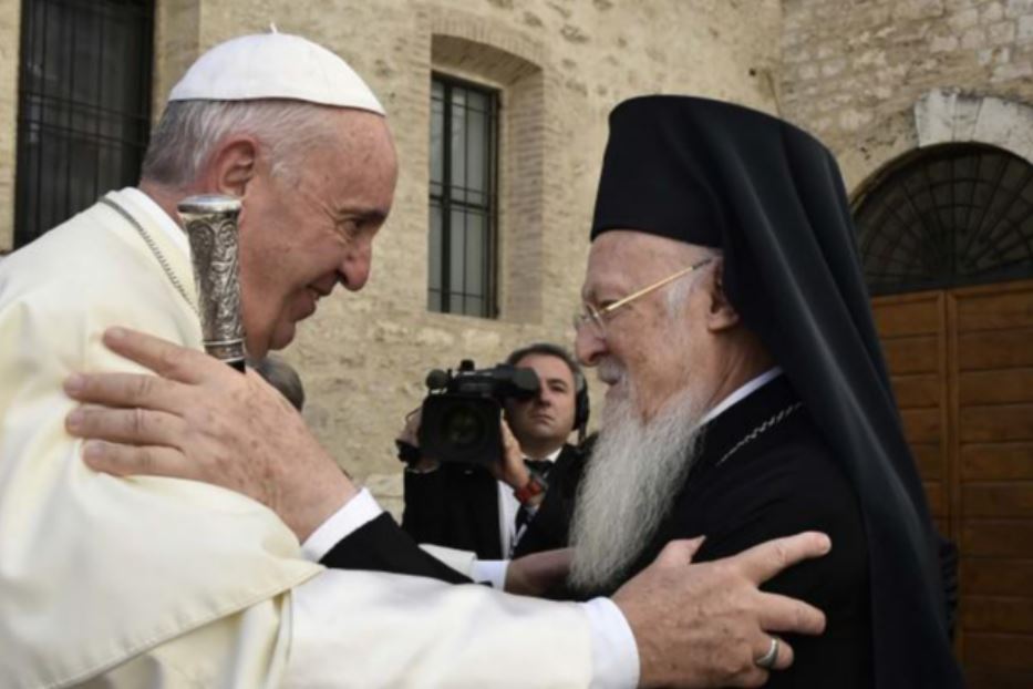 Il Papa e il patriarca Bartolomeo I