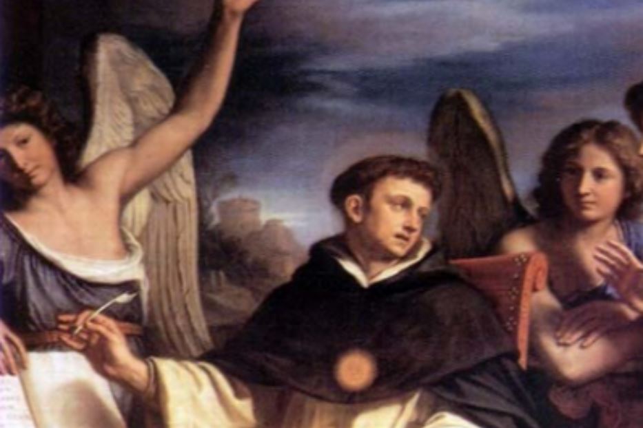 'San Tommaso d'Aquino mentre scrive l'inno al Santissimo Sacramento' di Giovanni Barbieri Guercino