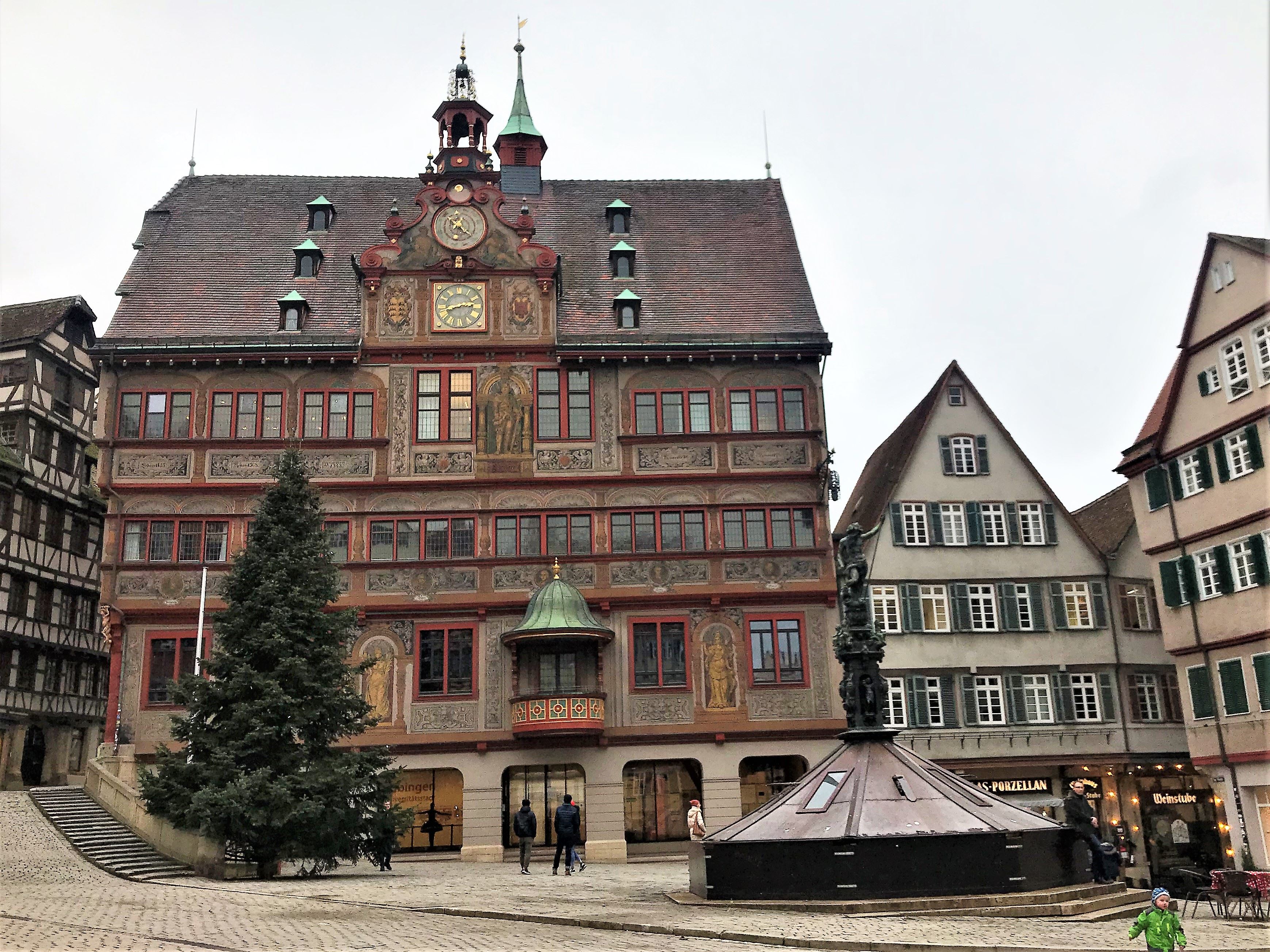La piazza del mercato a Tubinga