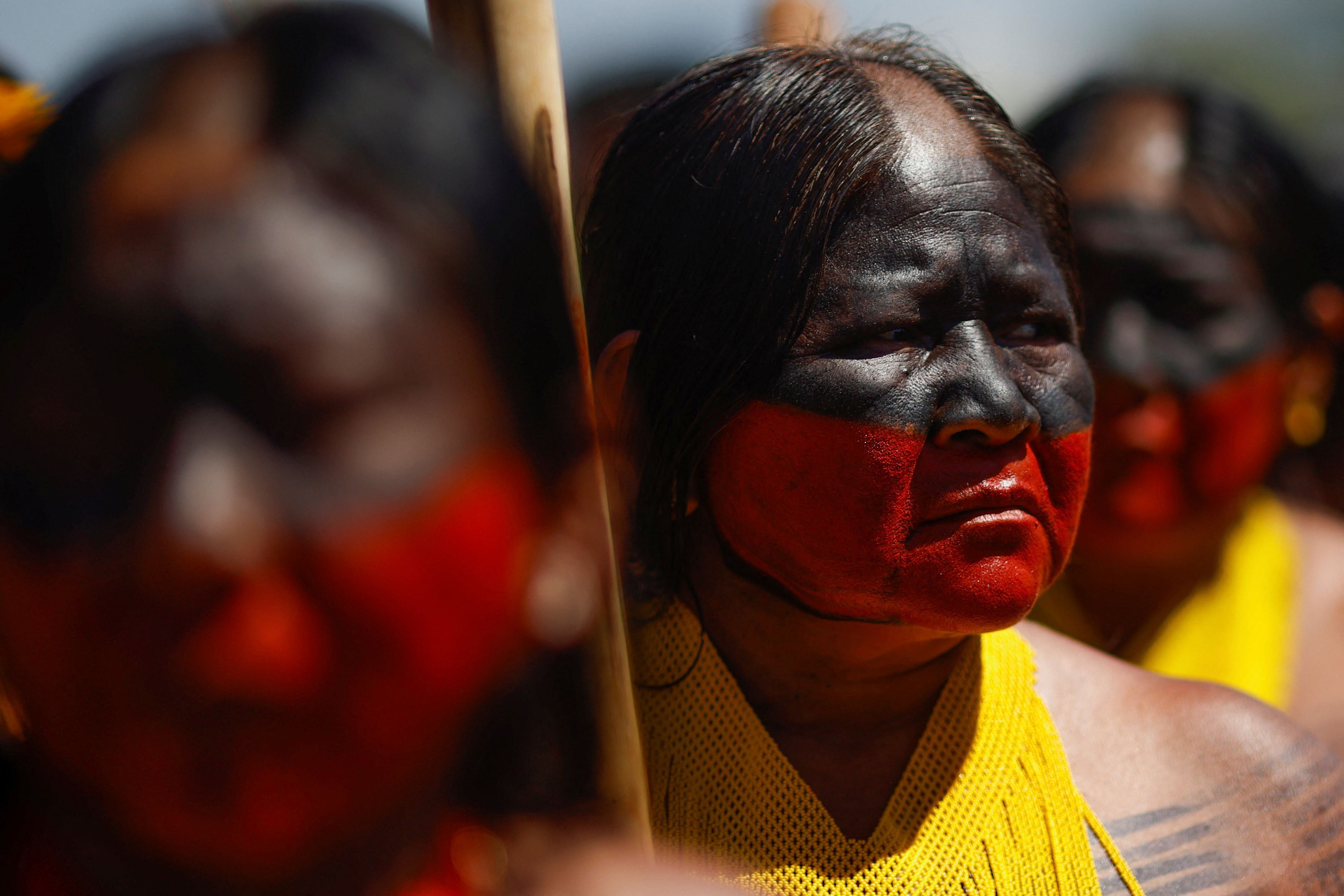 Protesta indigena a Brasilia