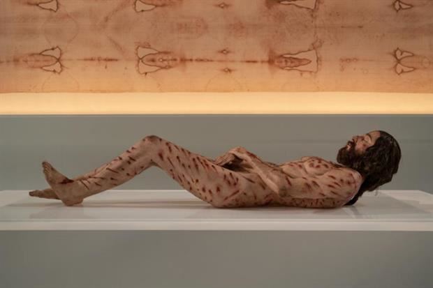 Ecco la riproduzione a grandezza naturale del corpo che è stato avvolto nella Sindone, punto finale della mostra «The mistery man», a Chioggia