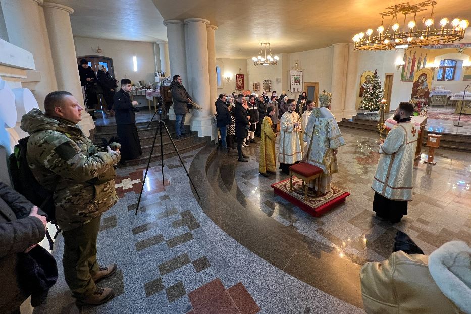 La Messa di Natale nella Cattedrale greco-cattolica di Kharkiv