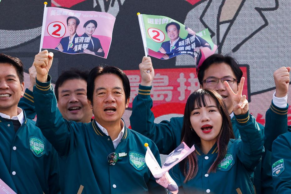 Il vicepresidente taiwanese Lai Ching-te in campagna elettorale