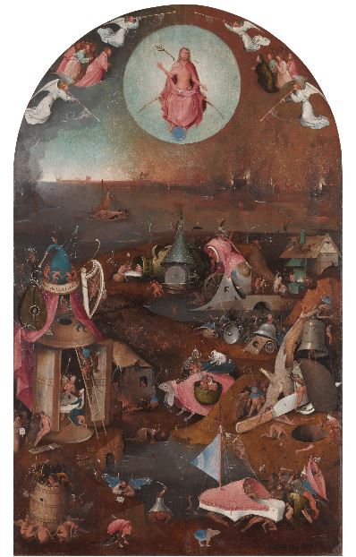 Jheronimus Bosch, “Triptico do Julgamento”, painel central.  Bruges, Groeningemuseum