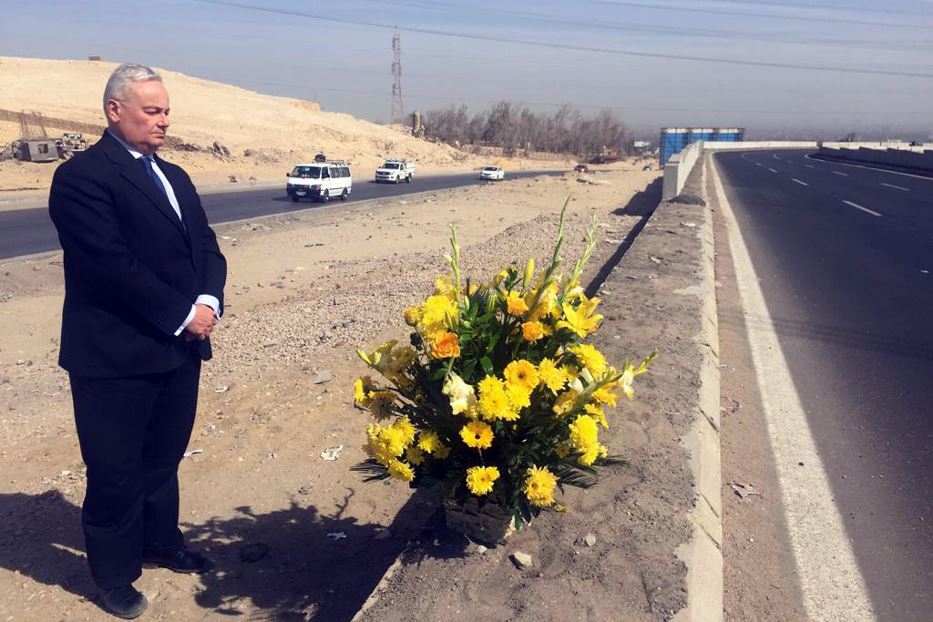 Il punto della superstrada Cairo-Alessandria in cui fu ritrovato il corpo martoriato di Giulio Regeni