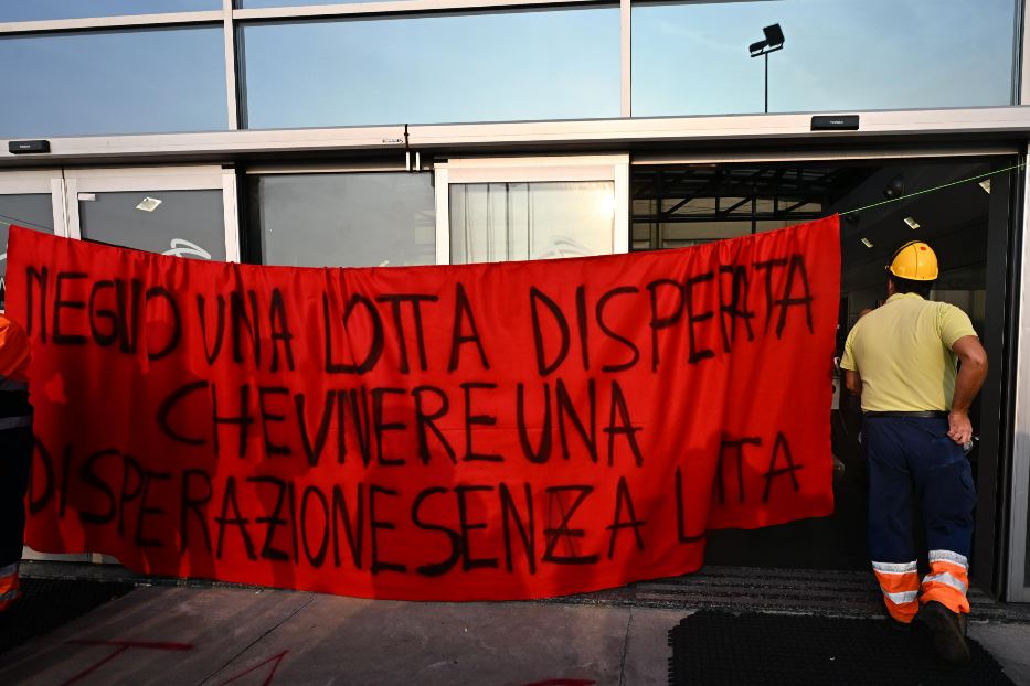 Proteste all'ex Ilva di Taranto