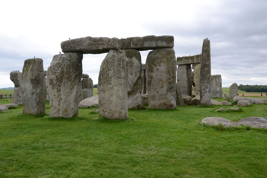 L'asse solstiziale di Stonehenge visto dall'ingresso