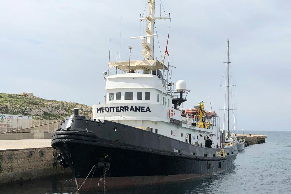 La nave Mare Jonio della Ong Mediterranea Saving Humans