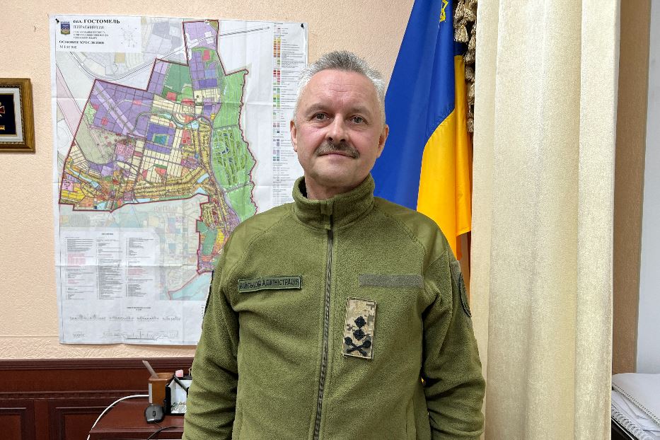 Il capo dell’amministrazione militare di Gostomel, Serhii Borysyuk