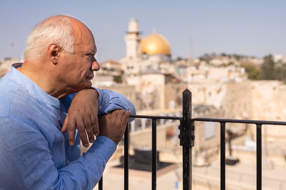Lo scrittore Eric Emmanuel Schmitt a Gerusalemme