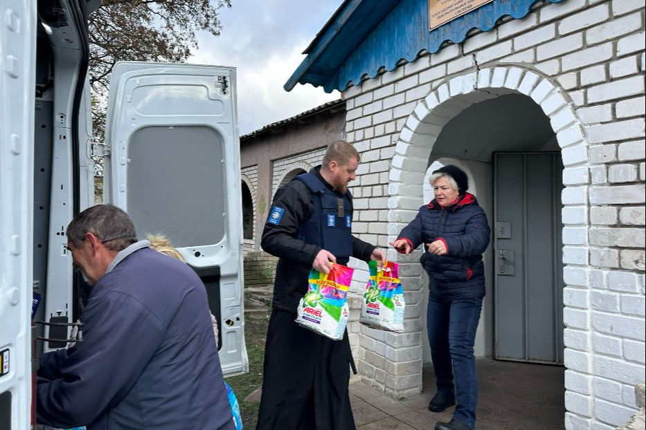 La consegna degli aiuti umanitari da parte della Caritas Ucraina della Chiesa greco-cattolica di Kharkiv