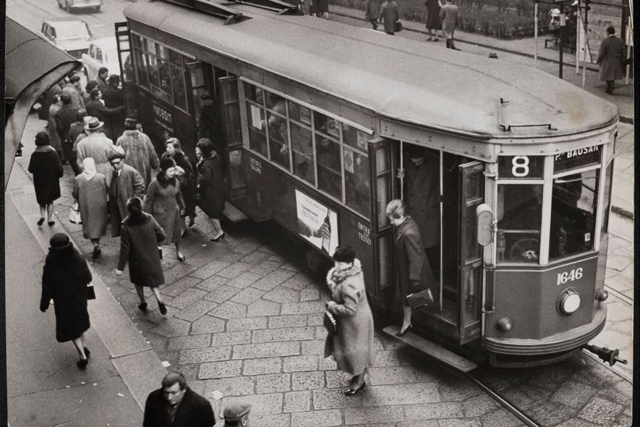 Una foto storica del Carrelli 1928 in servizio a Milano nel Novecento