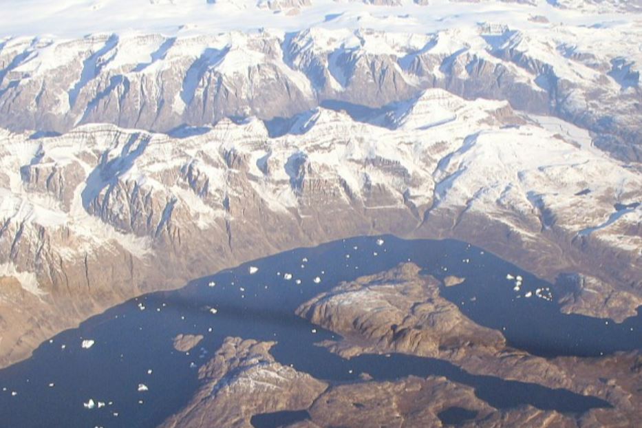 Una vista della Groenlandia