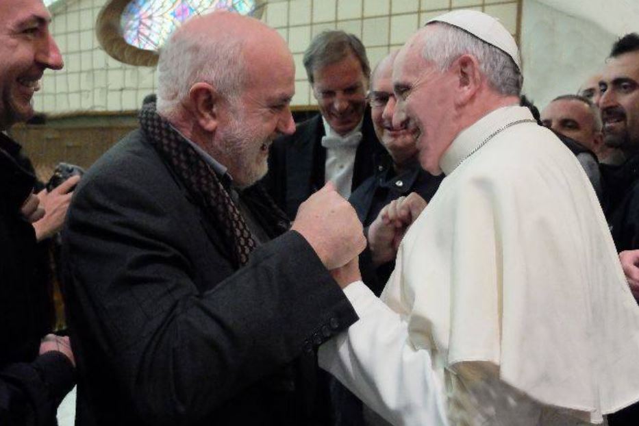 Don Domenico Ricca con il Papa