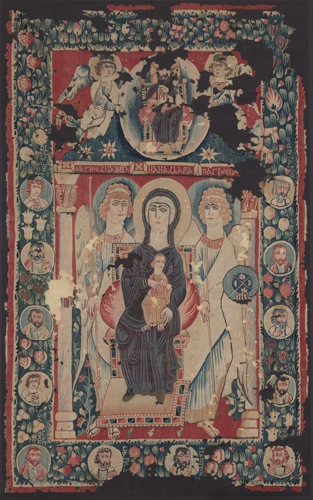 Icona con la Vergine in trono, Egitto, VI secolo