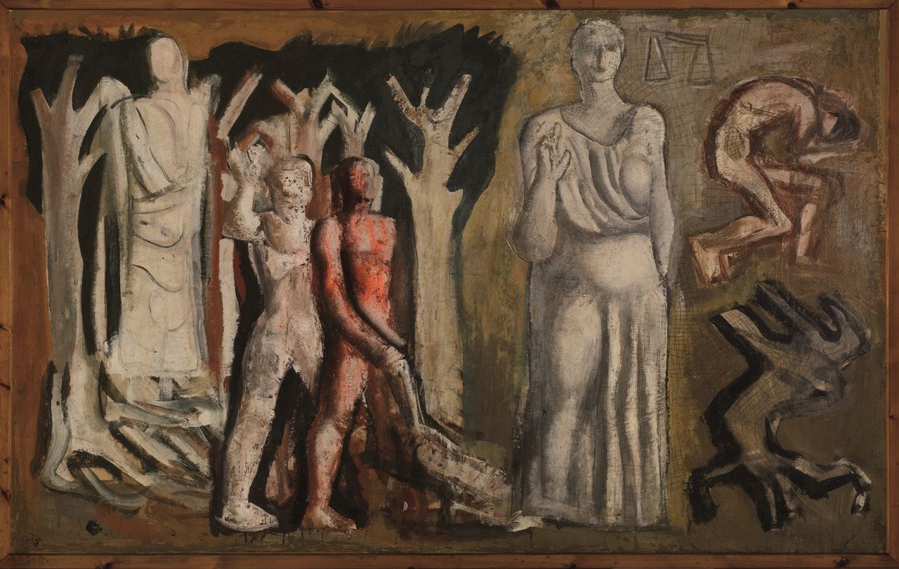 Mario Sironi, 'La Giustizia', 1936-1937; Museo d’arte moderna e contemporanea “Filippo de Pisis”, Ferrara