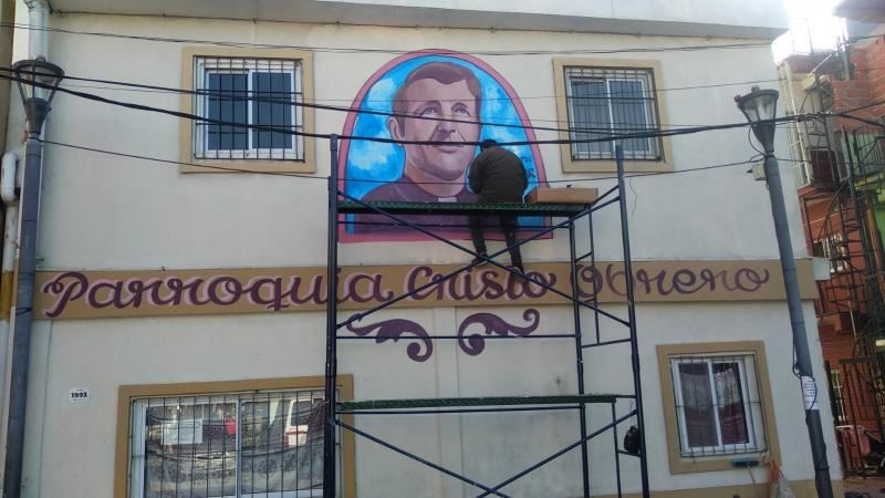 Alcuni dei murales realizzati dal gruppo Cruz del sur nelle “villas miserias” attorno a Buenos Aires